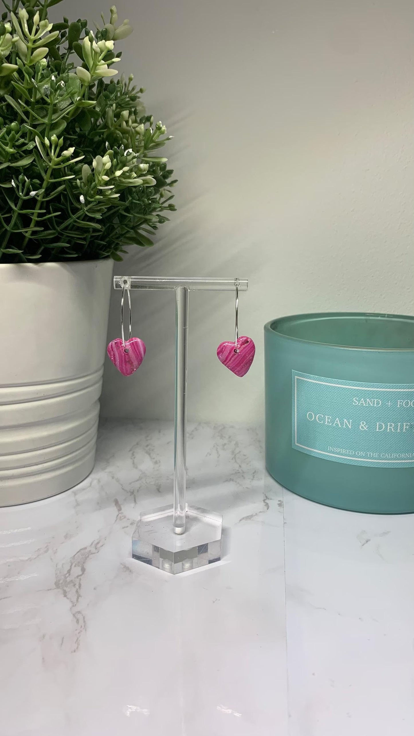 Polymer Clay Earrings - Small Earrings (Available in a Range of Colours, Shapes and Glitters / Foils)