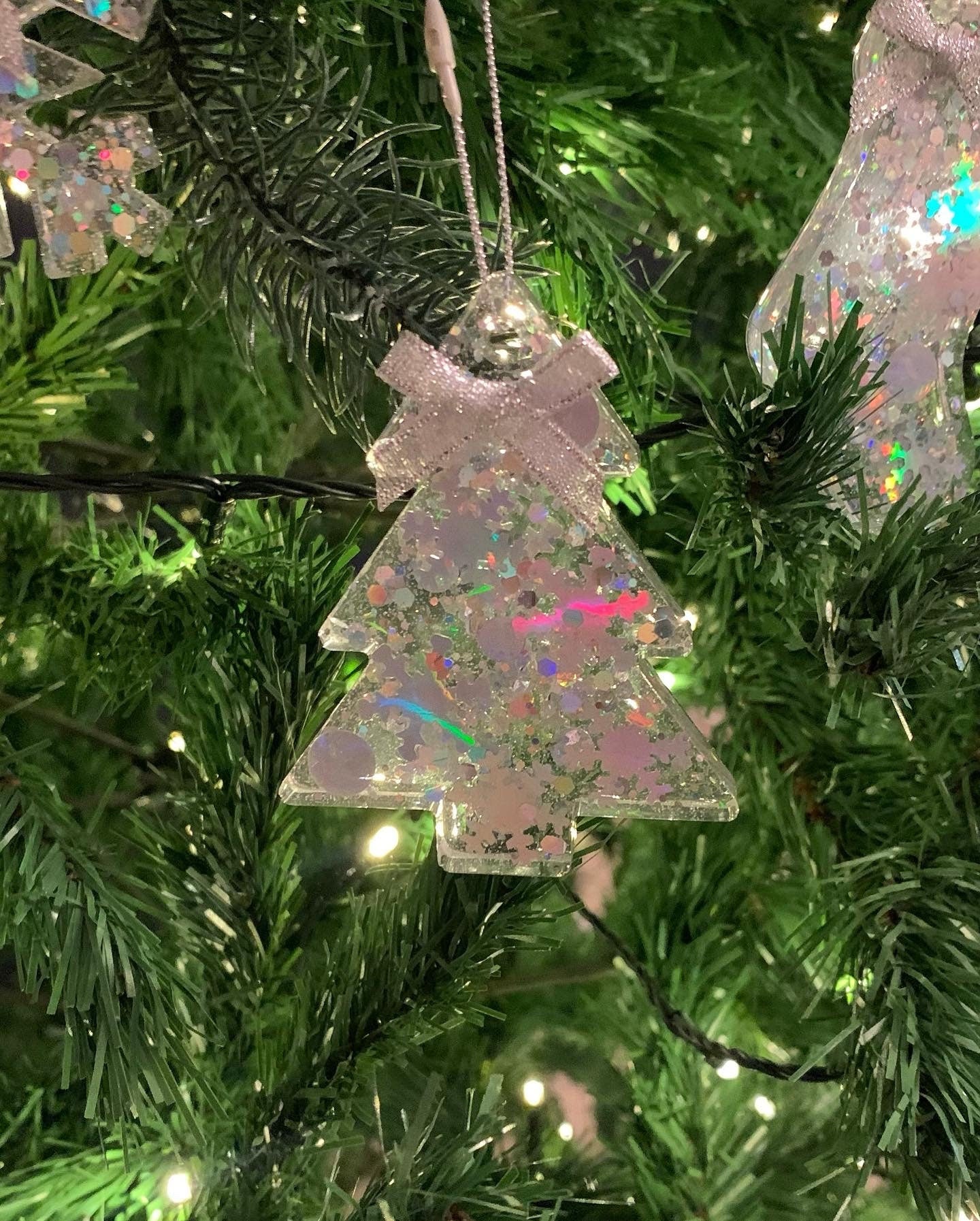 Christmas Decorations / Ornaments - Silver, Gold or Pink