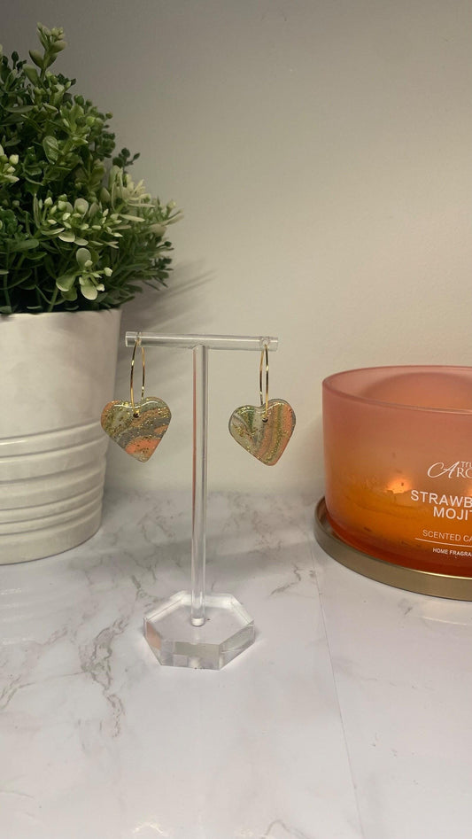 Polymer Clay Earrings - Medium Earrings (Available in a Range of Colours, Shapes and Glitters / Foils)